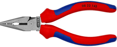 Knipex spitsbek combinatietang 0822145 (rood blauw)