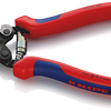 Knipex staaldraadschaar | voor zeer stevige draadkabels | meer-componentengrepen | gebruineerd | lengte 160 mm - 95 62 160 sb
