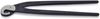 Knipex tegelkniptang (papegaaienbektang) | 200 mm lengte | zwart geatramenteerd - 91 00 200 ean