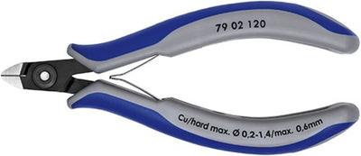 Knipex zijsnijtang mini-kop 120 mm - 7902120