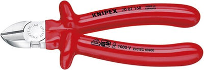 Knipex zijsnijtang verchroomd dompelisolatie, vde-getest 180 mm - 7007180