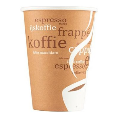 Koffiemotief koffiebeker karton (2500x 180cc)