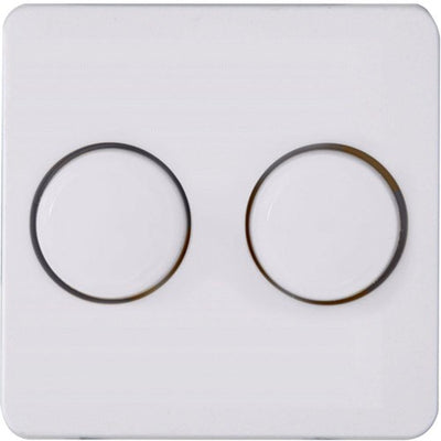 Enzo kopp hk02 arctic wit afdekplaat + knop duo dimmer - 4621035