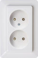 Enzo kopp hk02 wit inbouw stopcontact dubbel