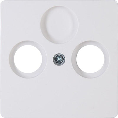 Enzo kopp hk05 arctic wit afdekplaat voor coax - 4621440