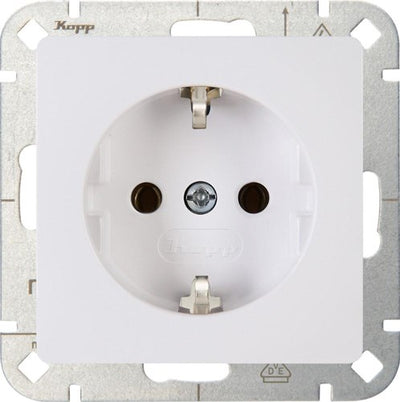Enzo kopp hk05 arctic wit inbouw stopcontact ra - 4621490