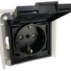 Enzo kopp hk07 antraciet ip44 inbouw stopcontact ra deksel - 4623160