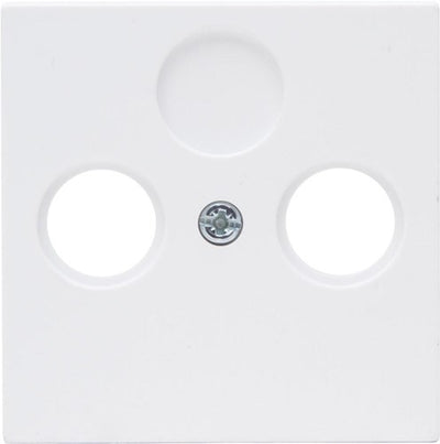 Enzo kopp hk07 pure mat wit afdekplaat voor coax - 4624040