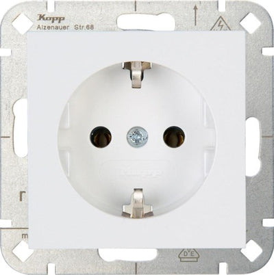 Enzo kopp hk07 pure mat wit inbouw stopcontact ra - 4624100
