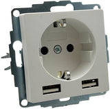 Enzo kopp hk07 pure mat wit inbouw stopcontact ra met 2x usb - 4624115 - afbeelding 2