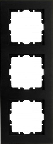 Enzo kopp hk07 pure mat zwart 3 voudig afdekraam - 4624720