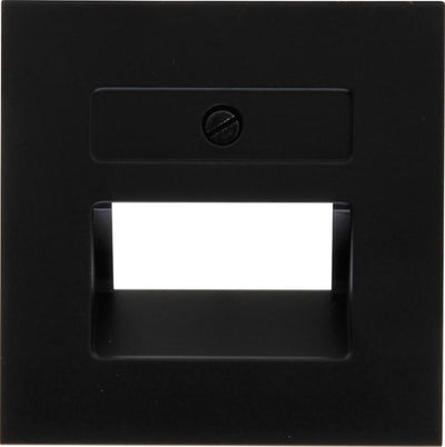 Enzo kopp hk07 pure mat zwart afdekplaat utp dubbel - 4624560