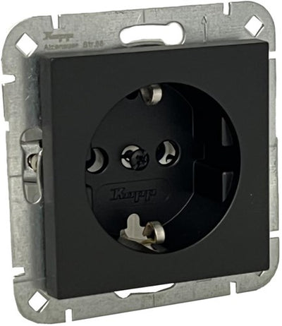Enzo kopp hk07 pure mat zwart inbouw stopcontact ra - 4624600
