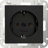 Enzo kopp hk07 pure mat zwart inbouw stopcontact ra - 4624600 - afbeelding 1