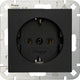 Enzo kopp hk07 pure mat zwart inbouw stopcontact ra - 4624600