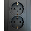 Enzo kopp hk07 pure mat zwart inbouw stopcontact ra dubbel - 4624620