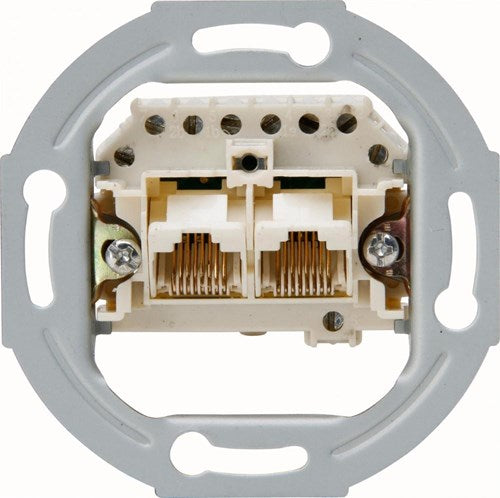 Enzo kopp inbouw unit isdn cat5 2-voudig
