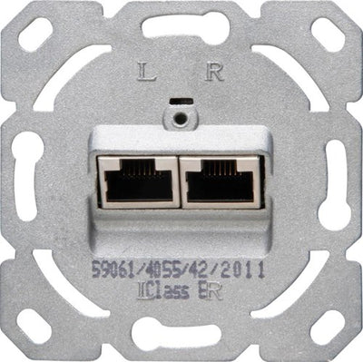 Enzo kopp inbouw unit isdn cat6 2-voudig