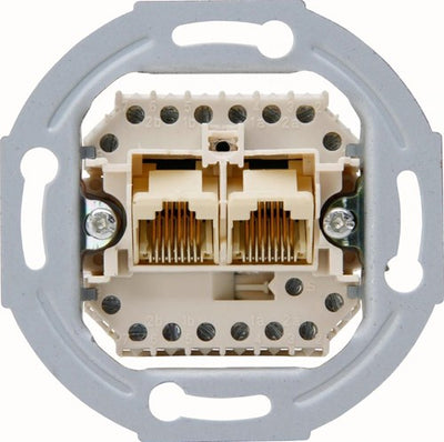 Enzo kopp inbouw unit utp cat5 rj45 2-voudig - 4620311