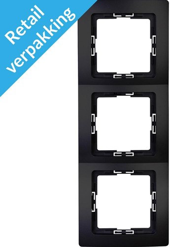 Enzo kopp paris mat zwart 3 voudig afdekraam - 4625350