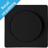 Enzo kopp paris mat zwart afdekplaat + knop dimmer - 4625230