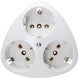 Enzo kopp stopcontact ra inbouw 3-voudig artic wit - 4677041