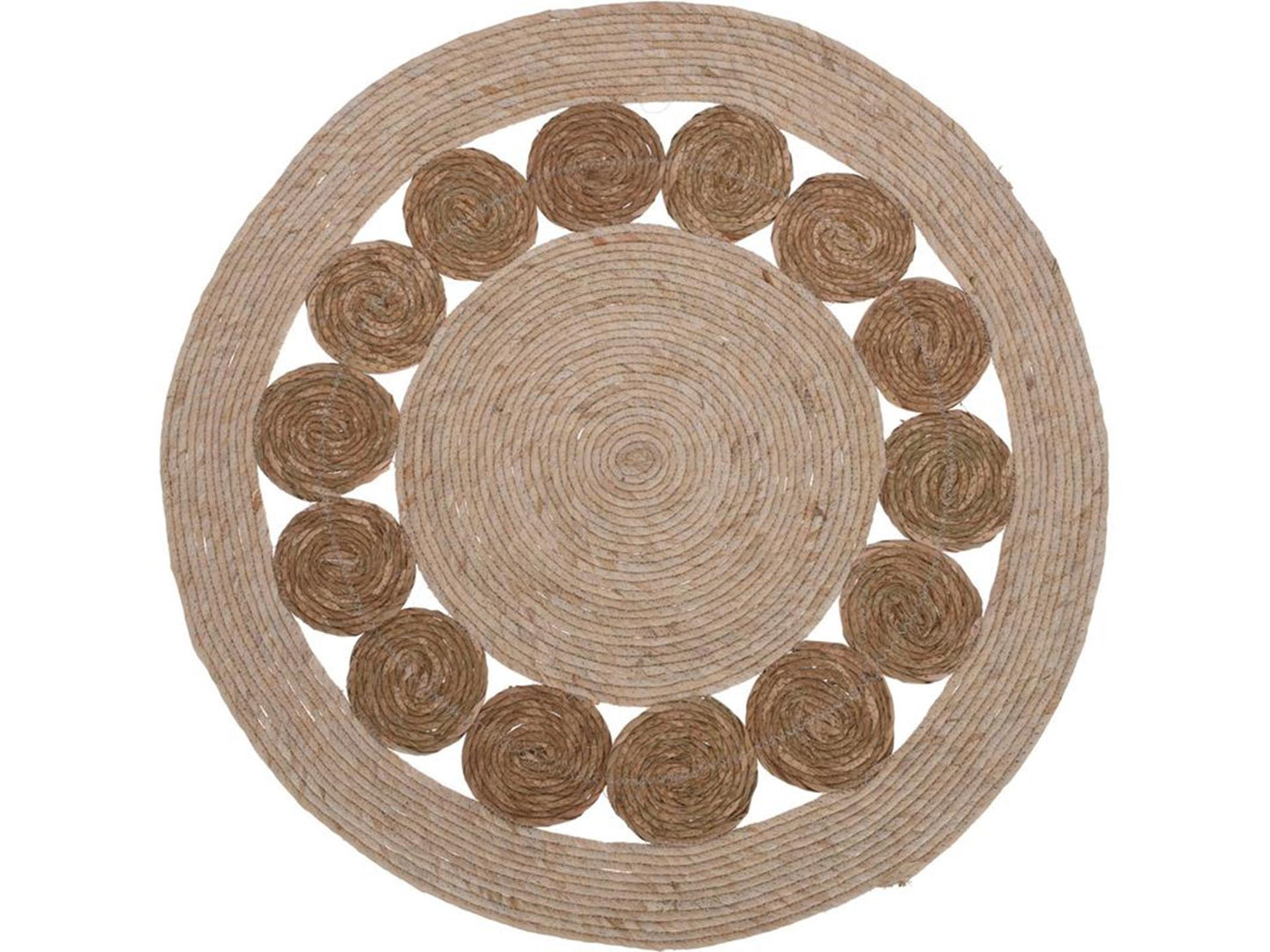 Home styling kleed gevlochten rond ø80cm