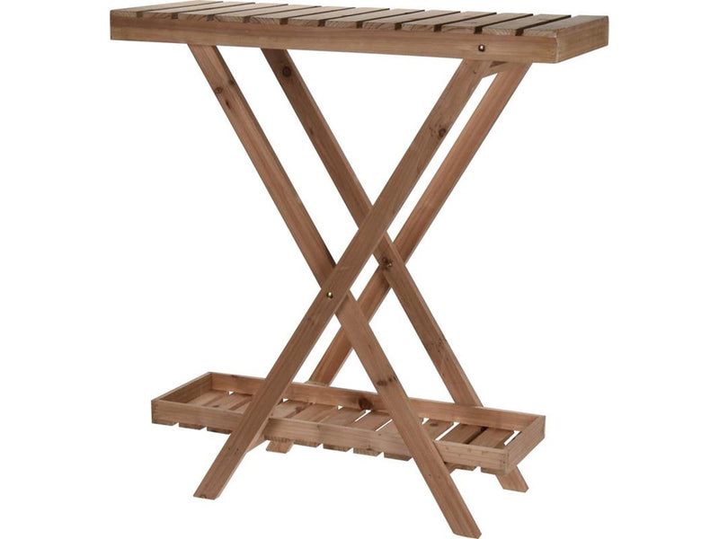 Home styling planten tafel hout 2 levels