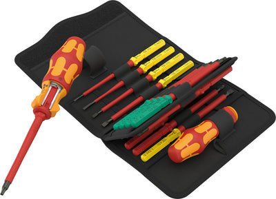 Wera kraftform kompakt vde 17 ra imperial 1 schroevendraaier (rood geel, 17‑delig)