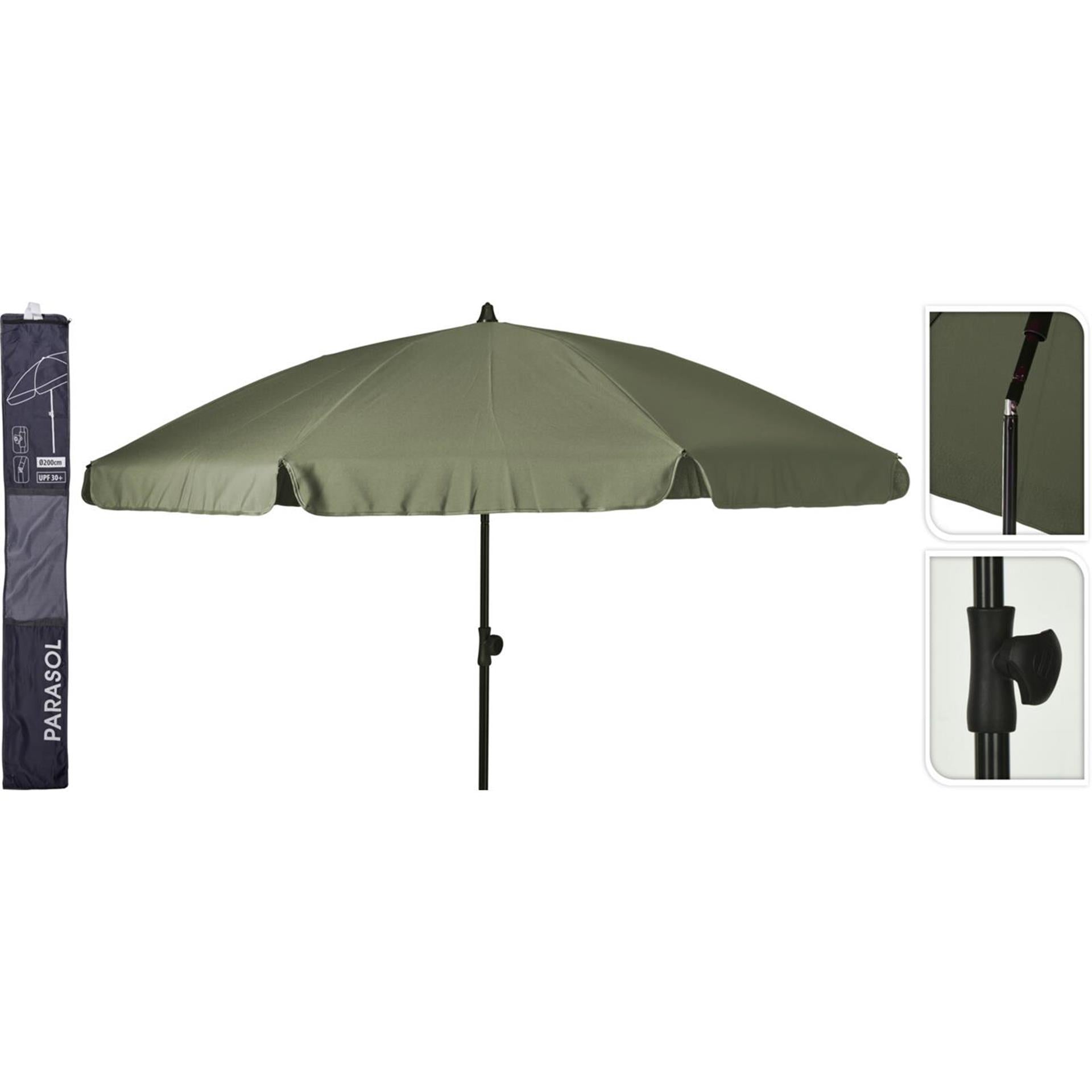 Tuinparasol groen ø200cm