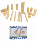 Kubb spel groot hout 21-delig. koning 25cm