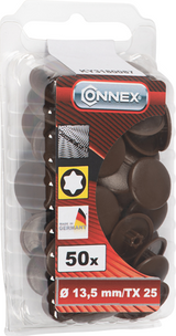 Connex afdekkap tx25 d13 pvc 50st br - ky3180087 - afbeelding 2