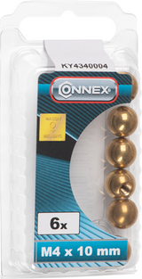 Connex kogelmoer m4x10 6st ms - ky4340004 - afbeelding 2