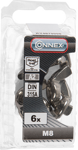 Connex vleugelmoer m8 6st a2 - ky4670008 - afbeelding 2