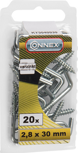 Connex kramschroef 2.8x30 20st vz - ky5040030 - afbeelding 2