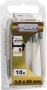 Connex kramschroef 3.8x60 10st wi - ky5060060 - afbeelding 2