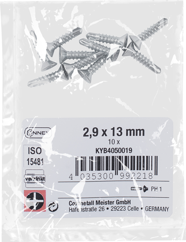 Connex boorschroef pk 2,9x13 vz ph 10gram - kyb4050019