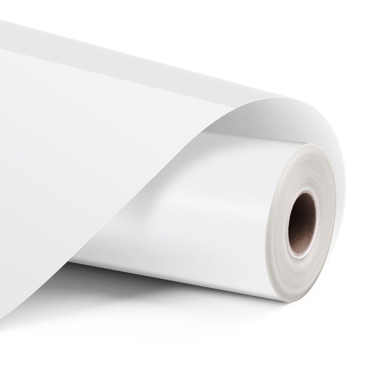 Loklik • matloos zelfklevende vinyl 33x305cm mat wit