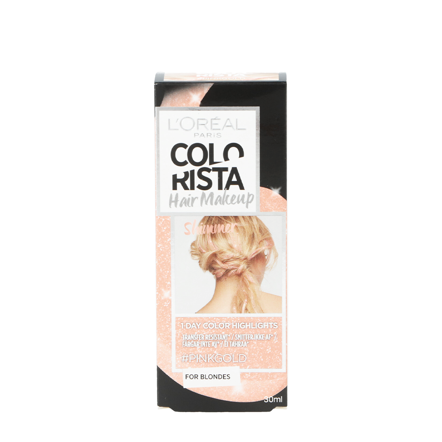 L'oréal haar makeup colorista 1-day pink gold 30ml