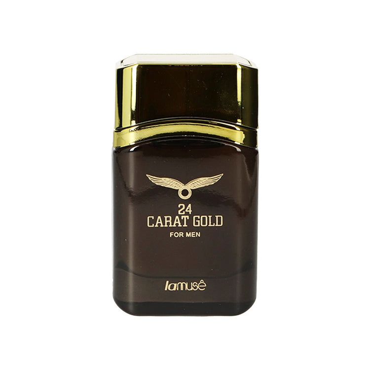 Lamusê by lattafa eau de toilette spray heren 24 carat gold 100ml