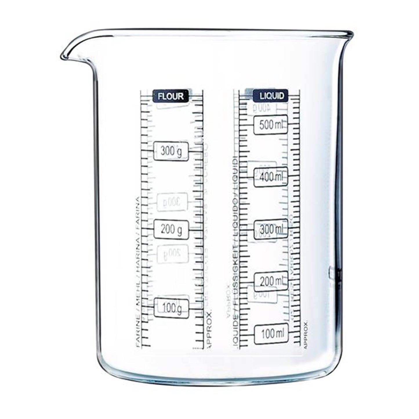 Pyrex kitchen lab maatbeker 500ml 11 x 11 x 12 cm