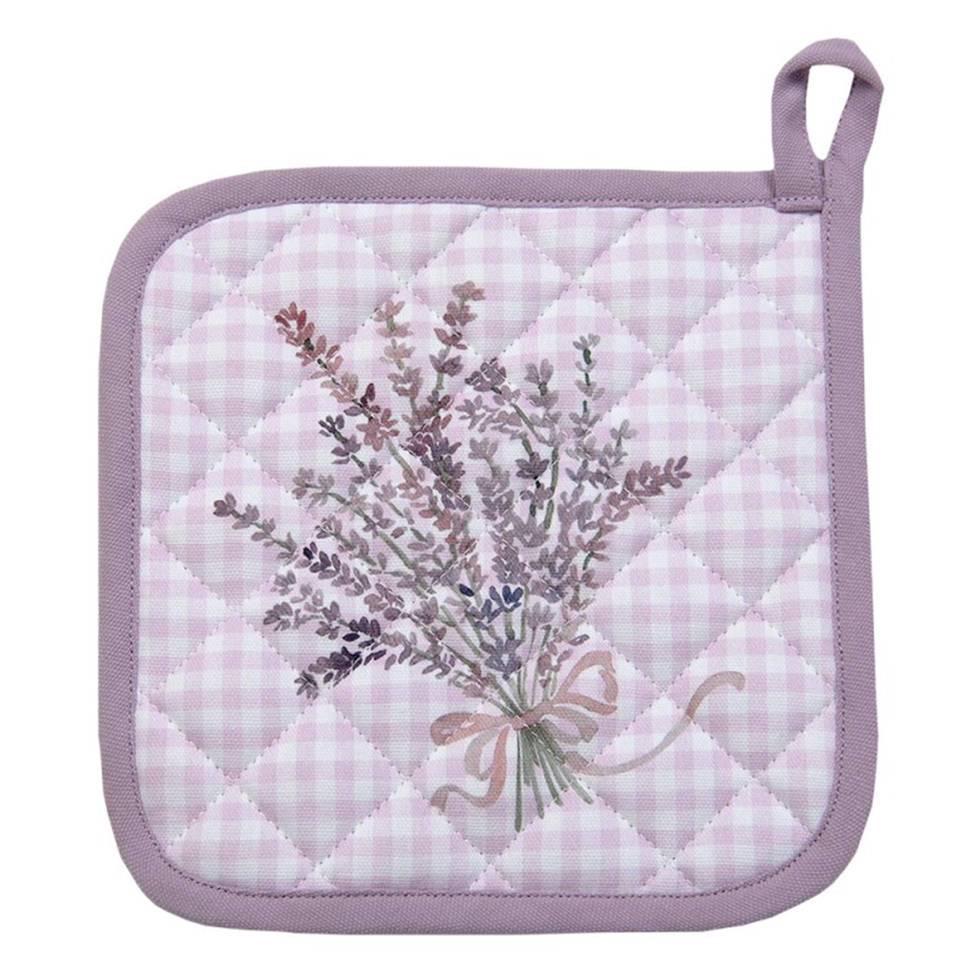 Clayre eef pannenlap lavendel 20x20cm
