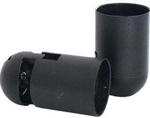Enzo lamphouder e27 mat zwart glad - 6042701