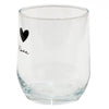 Clayre eef drinkglas hart ø8x9cm 300ml