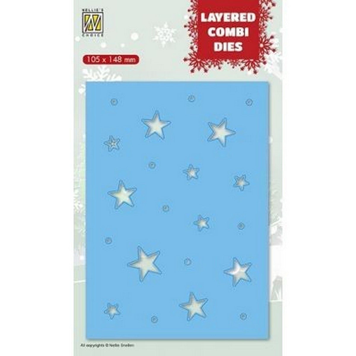 Nellie's choice • layered die kerst sterren laag c