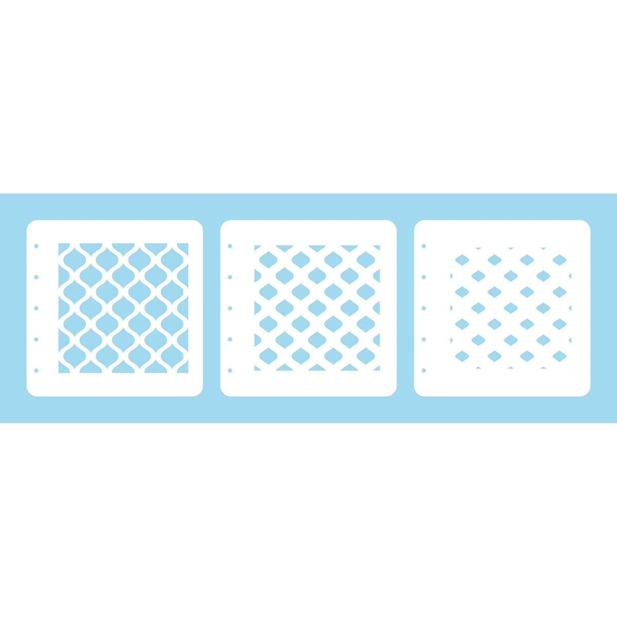 Nellie's choice • layered combi stencil set eastern oval 3stuks