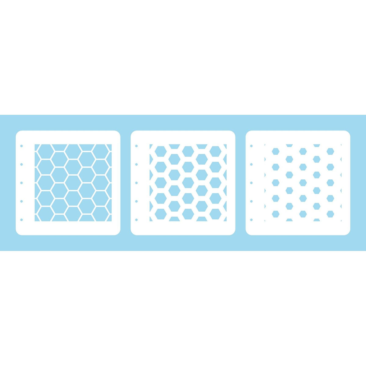Nellie's choice • layered combi stencil set honeycomb 3stuks