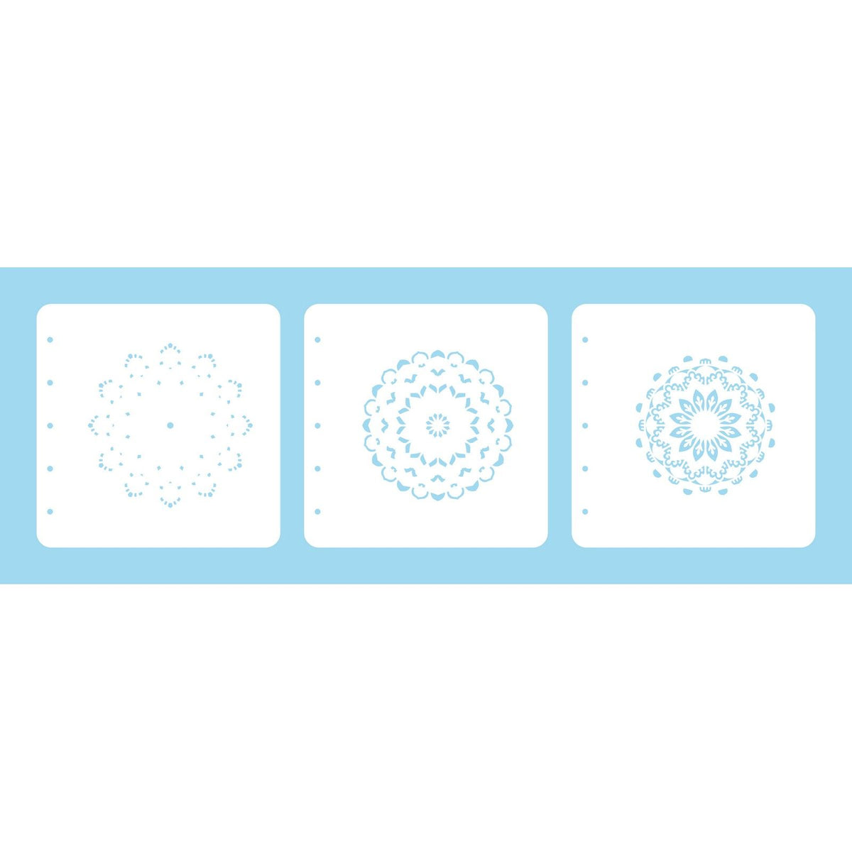 Nellie's choice • set of 3 layered combi stencils set mandala-1