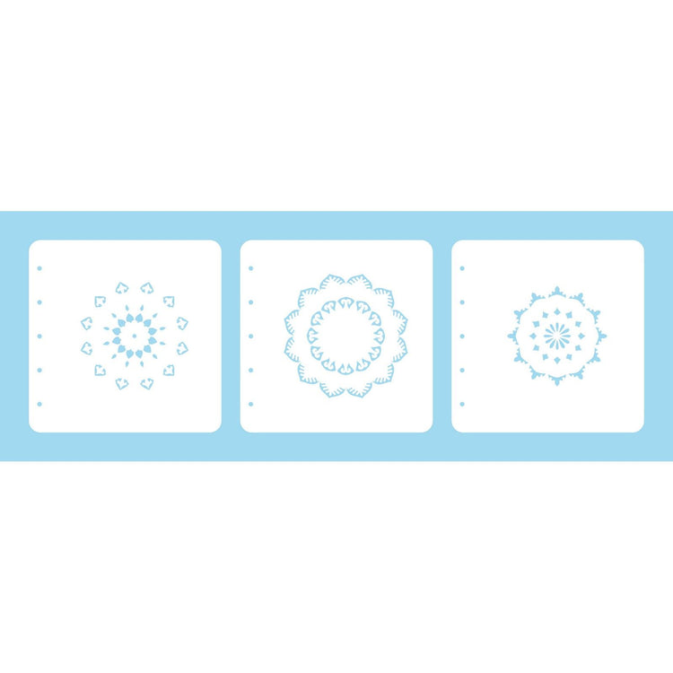Nellie's choice • set of 3 layered combi stencils set mandala-2