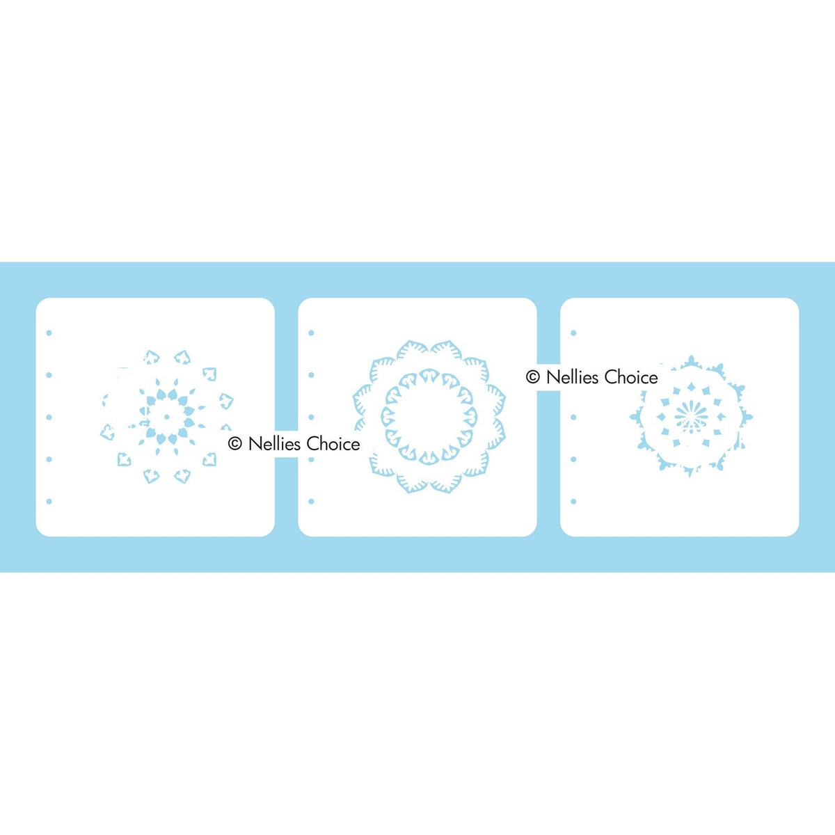 Nellie's choice • set of 3 layered combi stencils set mandala-2
